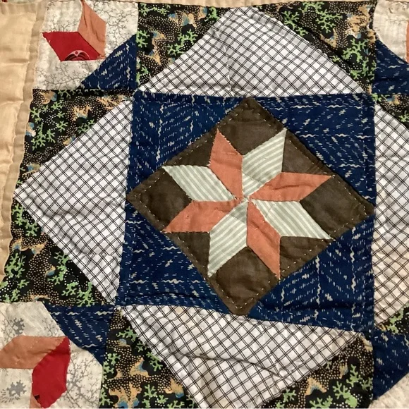Cream Geometric Quilt Timeless Design Bedding